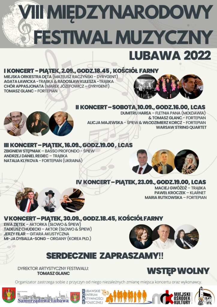 8 międzynarodowy festiwal muzyczny Lubawa 2022